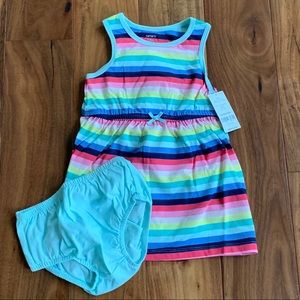 Carter’s tank dress with bloomers 18m